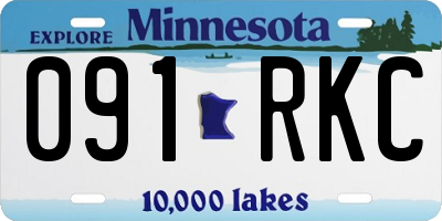 MN license plate 091RKC