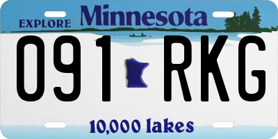 MN license plate 091RKG