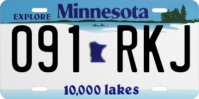 MN license plate 091RKJ