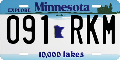 MN license plate 091RKM