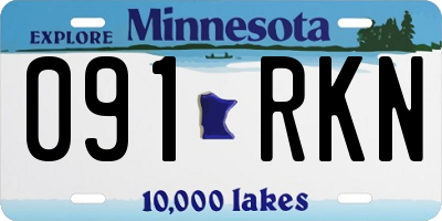 MN license plate 091RKN