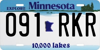 MN license plate 091RKR