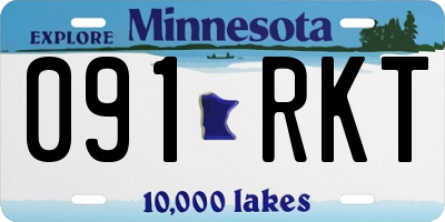 MN license plate 091RKT