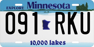 MN license plate 091RKU