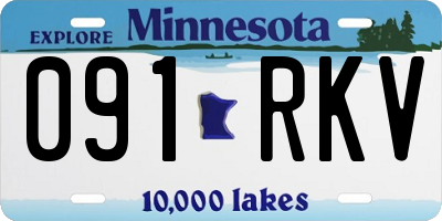 MN license plate 091RKV