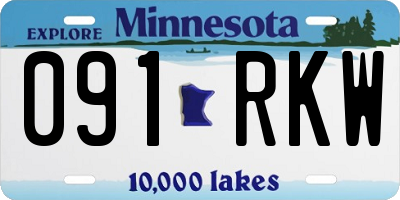 MN license plate 091RKW