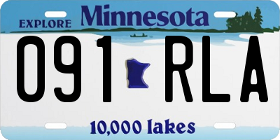 MN license plate 091RLA