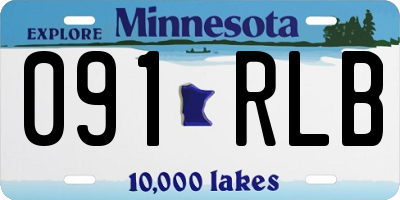 MN license plate 091RLB