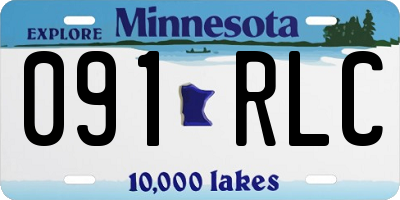 MN license plate 091RLC