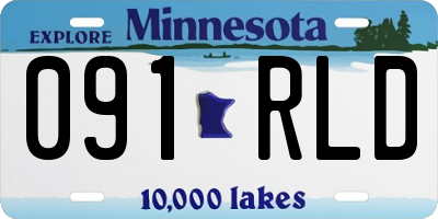 MN license plate 091RLD