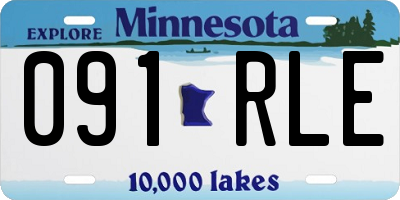 MN license plate 091RLE
