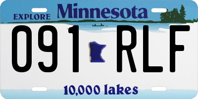 MN license plate 091RLF