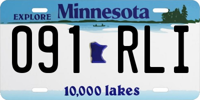 MN license plate 091RLI