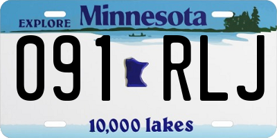 MN license plate 091RLJ