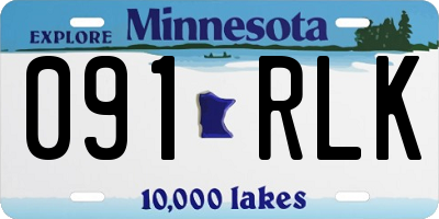 MN license plate 091RLK