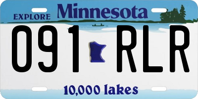 MN license plate 091RLR