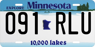 MN license plate 091RLU