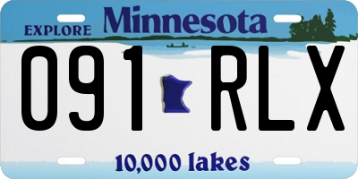 MN license plate 091RLX