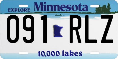 MN license plate 091RLZ