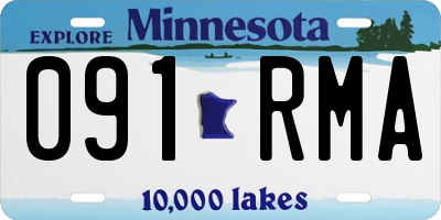 MN license plate 091RMA