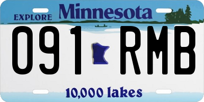 MN license plate 091RMB