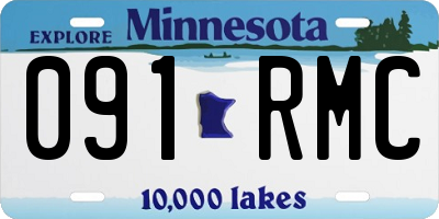 MN license plate 091RMC
