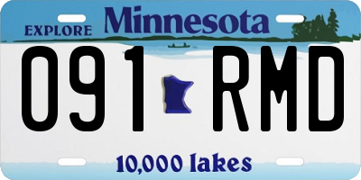 MN license plate 091RMD