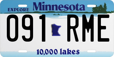 MN license plate 091RME