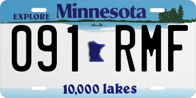 MN license plate 091RMF
