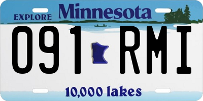 MN license plate 091RMI