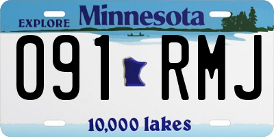 MN license plate 091RMJ