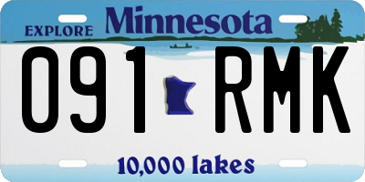 MN license plate 091RMK