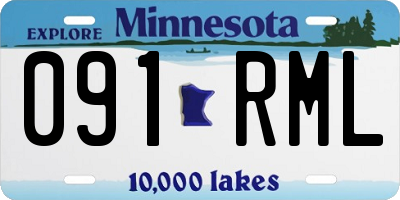 MN license plate 091RML