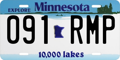 MN license plate 091RMP