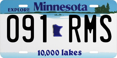 MN license plate 091RMS