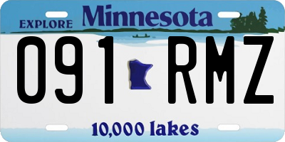 MN license plate 091RMZ