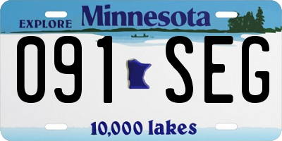 MN license plate 091SEG
