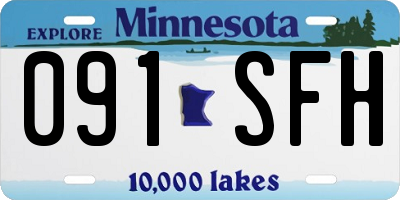 MN license plate 091SFH