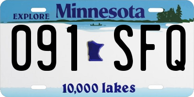 MN license plate 091SFQ