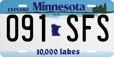 MN license plate 091SFS