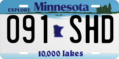 MN license plate 091SHD