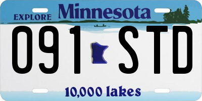 MN license plate 091STD