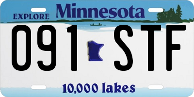 MN license plate 091STF