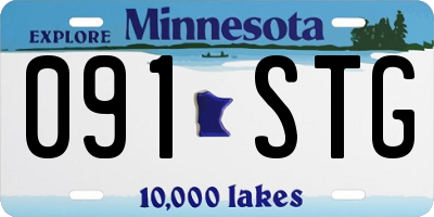 MN license plate 091STG