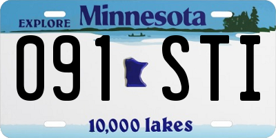 MN license plate 091STI