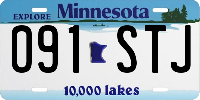 MN license plate 091STJ