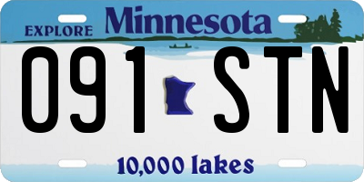MN license plate 091STN