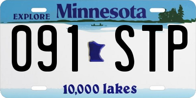 MN license plate 091STP