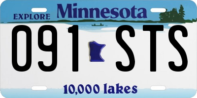 MN license plate 091STS