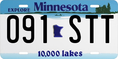 MN license plate 091STT